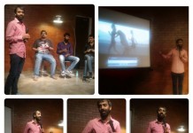 From Twitter: On the heels of his 1hour spl @ComicCurry with a devastating breakdown of DJwale babu. Rad Improv. #BLRCOMEDYCLUB https://t.co/sFxP3732Im