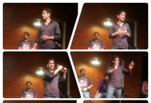 From Twitter: Insane Improv and mad crazy analysis of a kabaddi game b/w USA and UK (?!!) @VamBho had us ROFL. #BLRCOMEDYCLUB https://t.co/PugvbDJWGo